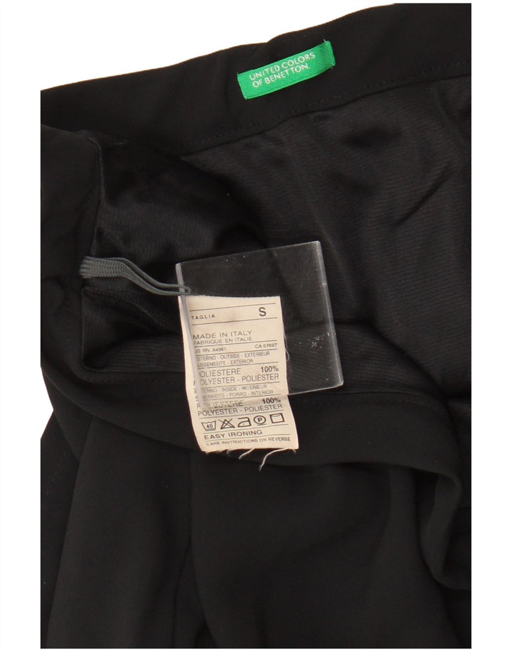 Benetton Womens Mini Skirt Small W30  Black Polyester