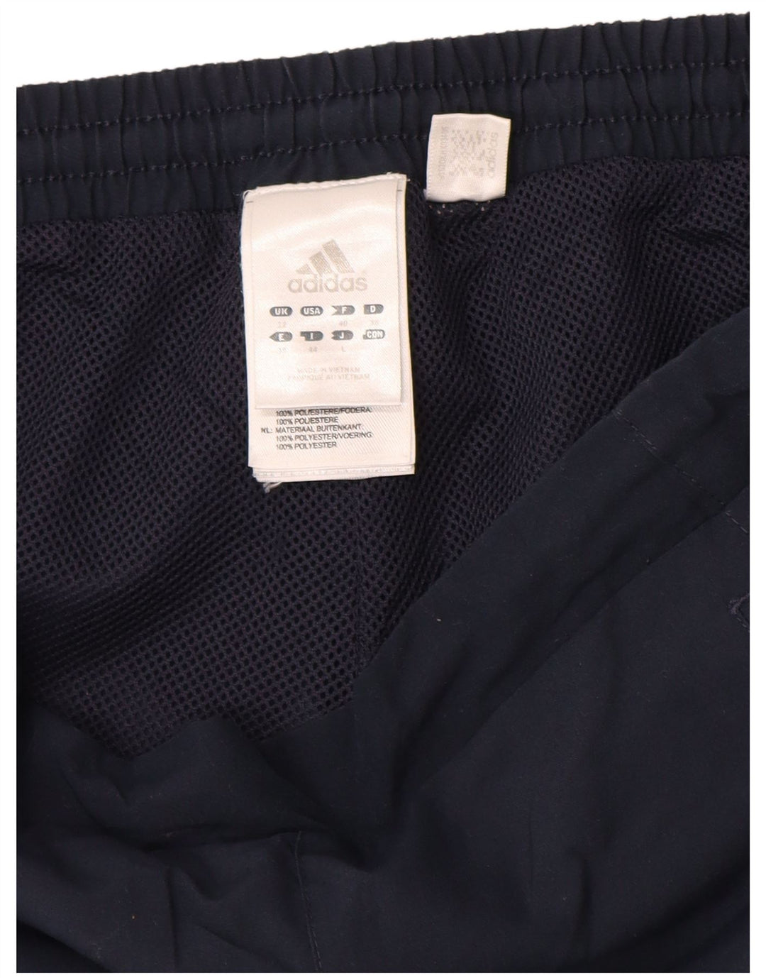 Adidas Womens Bermuda Sport Shorts UK 12 Medium  Navy Blue Polyester