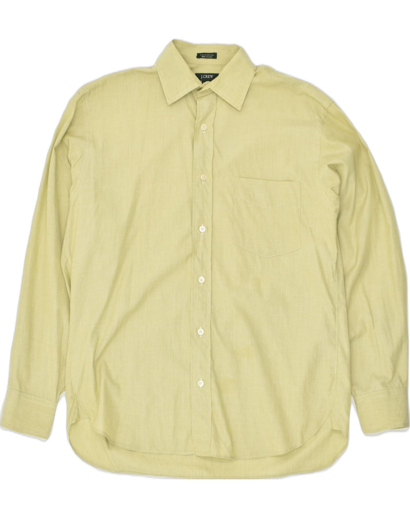 J. CREW Mens Shirt Size 15 1/2 Medium Green Cotton | Vintage J. Crew | Thrift | Second-Hand J. Crew | Used Clothing | Messina Hembry 