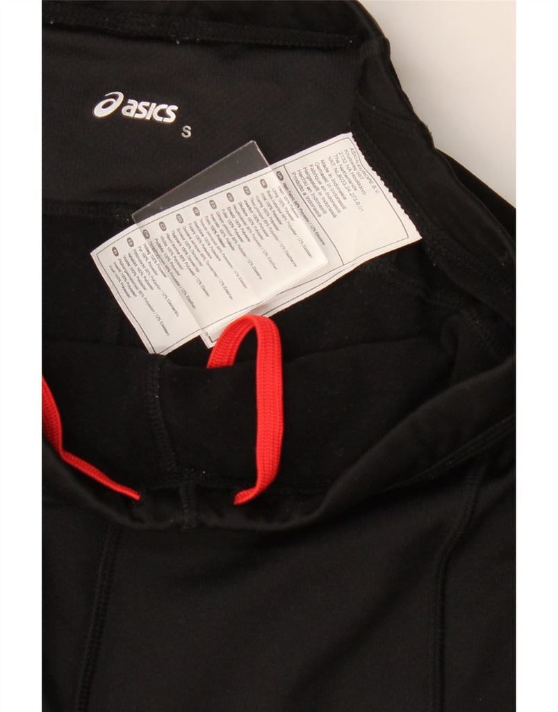 ASICS Womens Leggings UK 10 Small  Black Polyester Vintage Asics and Second-Hand Asics from Messina Hembry 