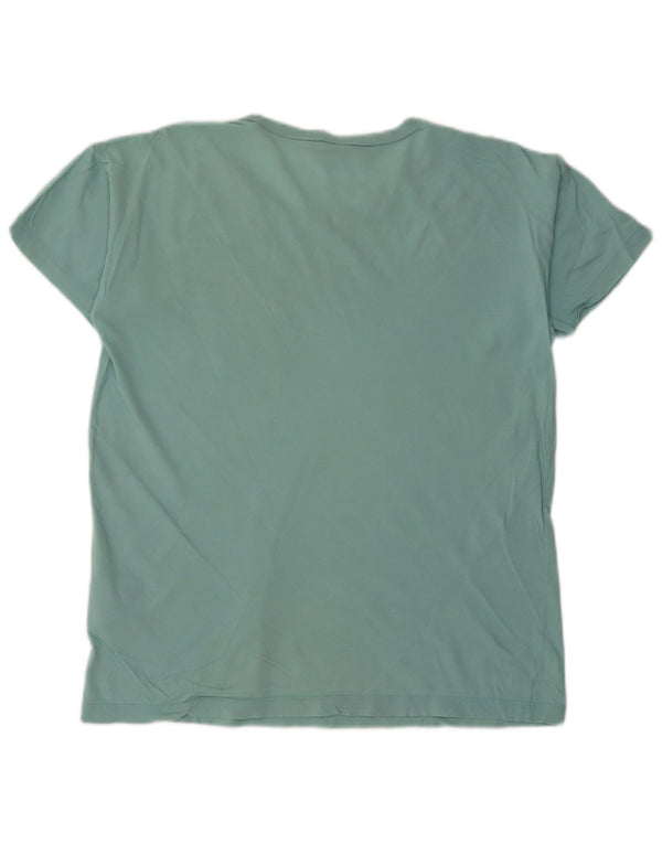 Carhartt Mens T-Shirt Top Small Turquoise Cotton