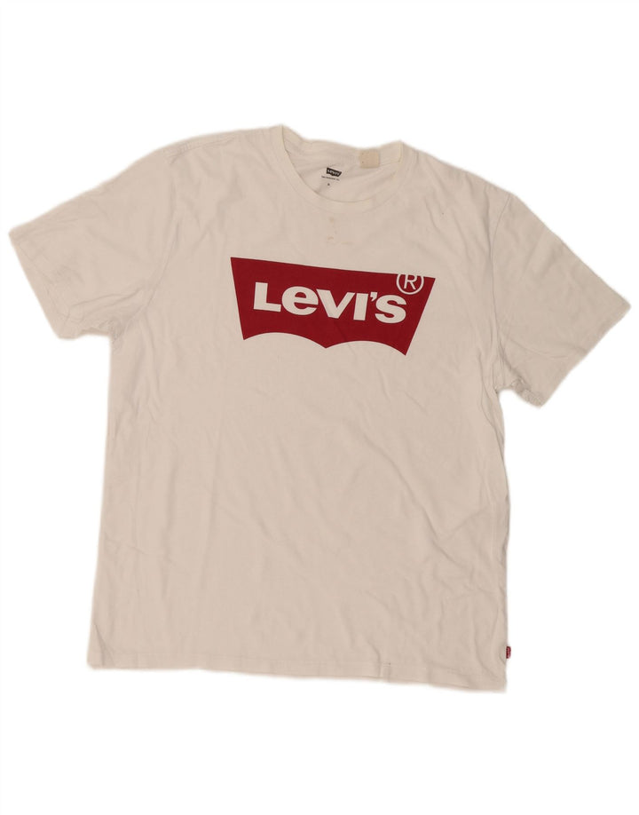 Levi's Mens Graphic T-Shirt Top XL White