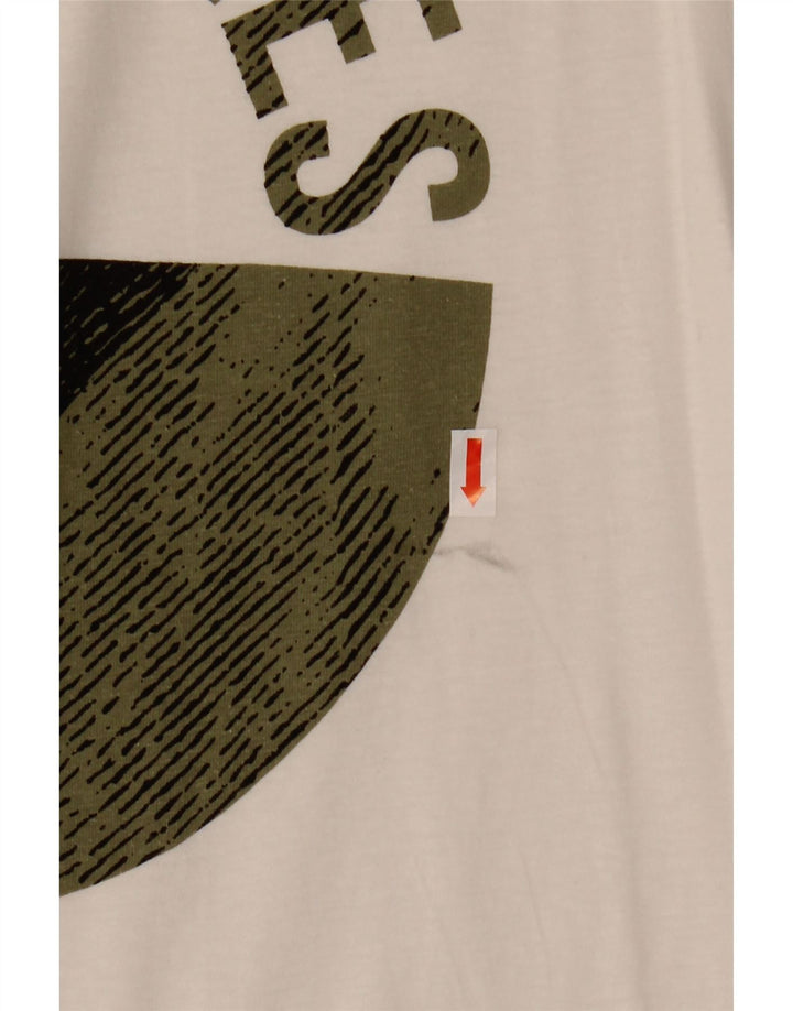 JACK & JONES Mens Core Graphic T-Shirt Top Small White