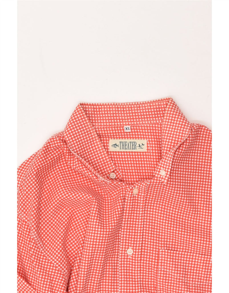 VINTAGE Mens Shirt XL Pink Gingham Cotton | Vintage Vintage | Thrift | Second-Hand Vintage | Used Clothing | Messina Hembry 