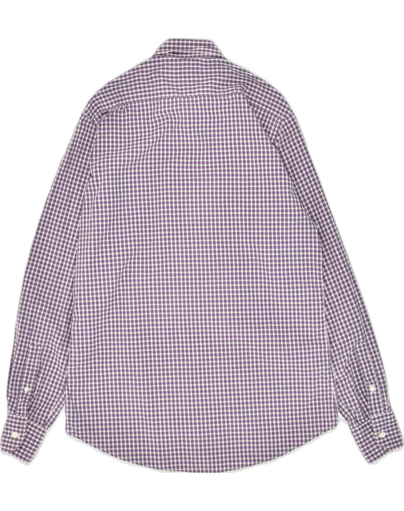 MASSIMO DUTTI Mens Casual Fit Shirt Medium Purple Gingham | Vintage Massimo Dutti | Thrift | Second-Hand Massimo Dutti | Used Clothing | Messina Hembry 