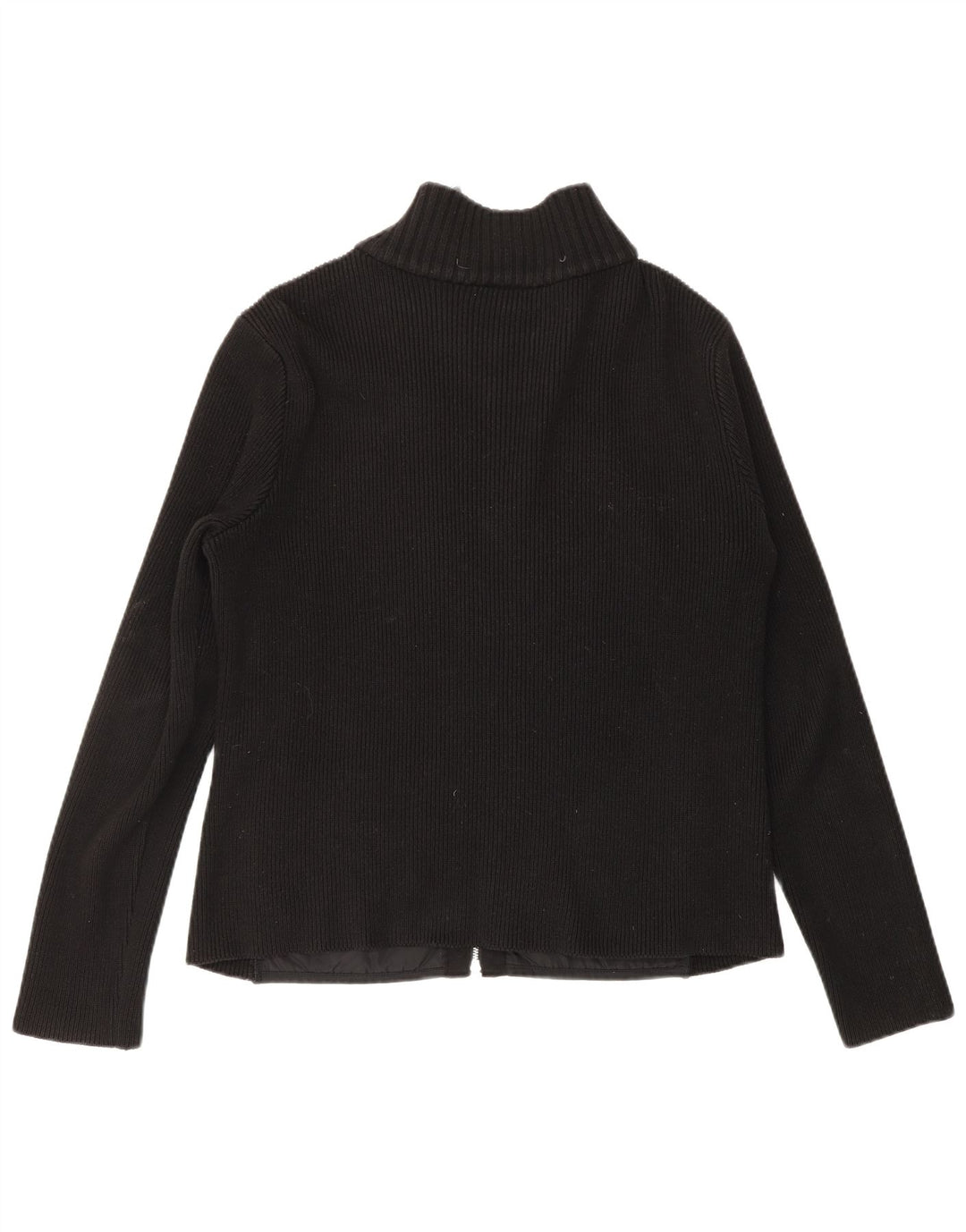 TOMMY HILFIGER Womens Cardigan Sweater UK 10 Small Black Polyester