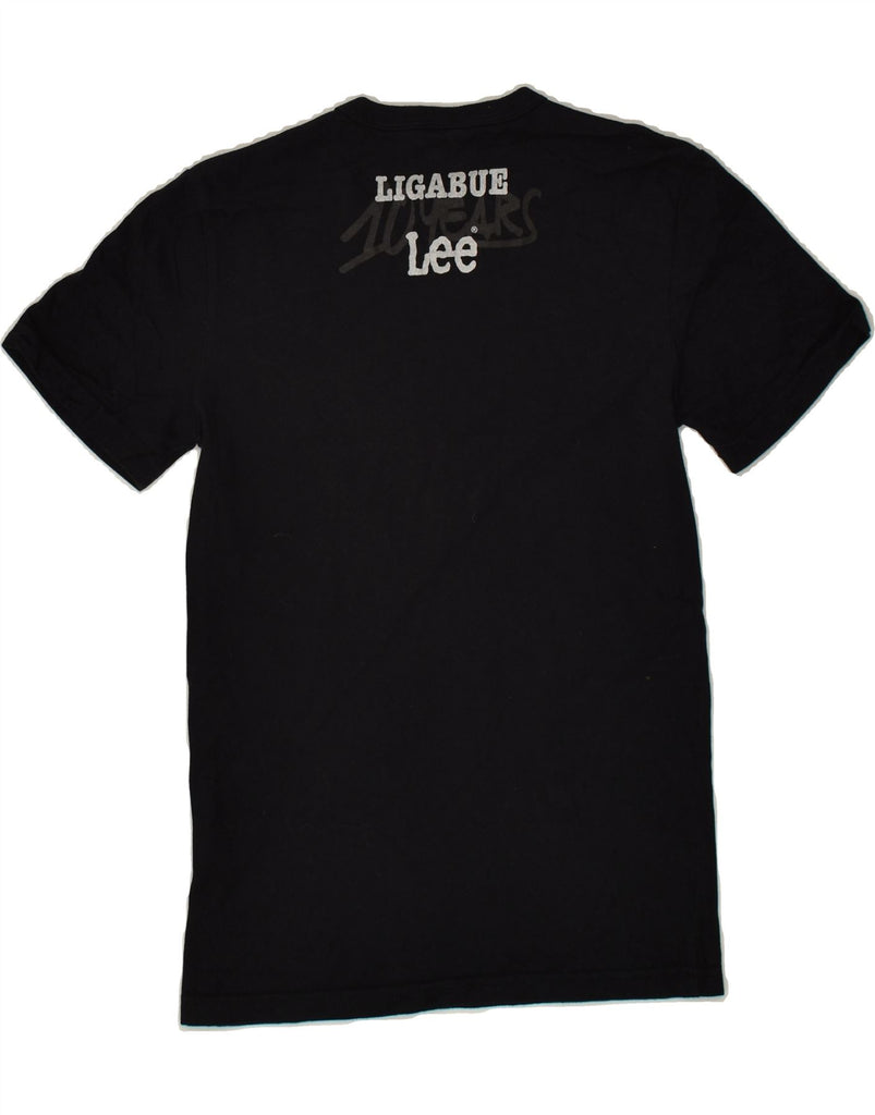 LEE Mens Graphic T-Shirt Top Small Black Cotton | Vintage Lee | Thrift | Second-Hand Lee | Used Clothing | Messina Hembry 