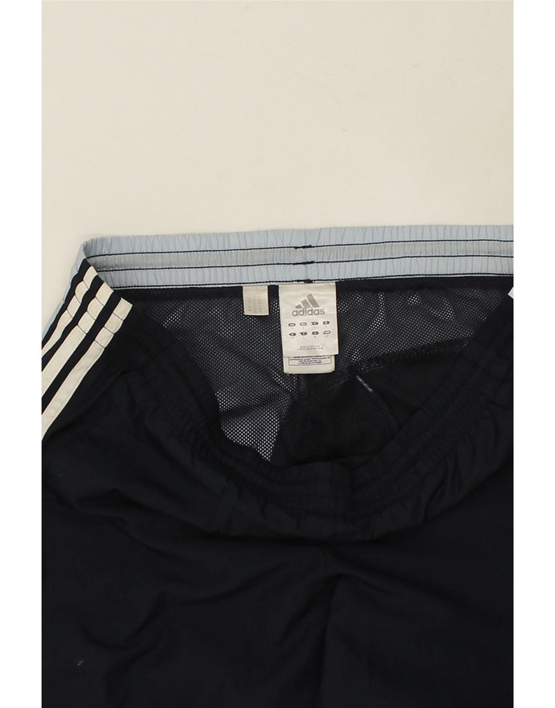 ADIDAS Mens Tracksuit Trousers Joggers Small Navy Blue Polyester | Vintage Adidas | Thrift | Second-Hand Adidas | Used Clothing | Messina Hembry 