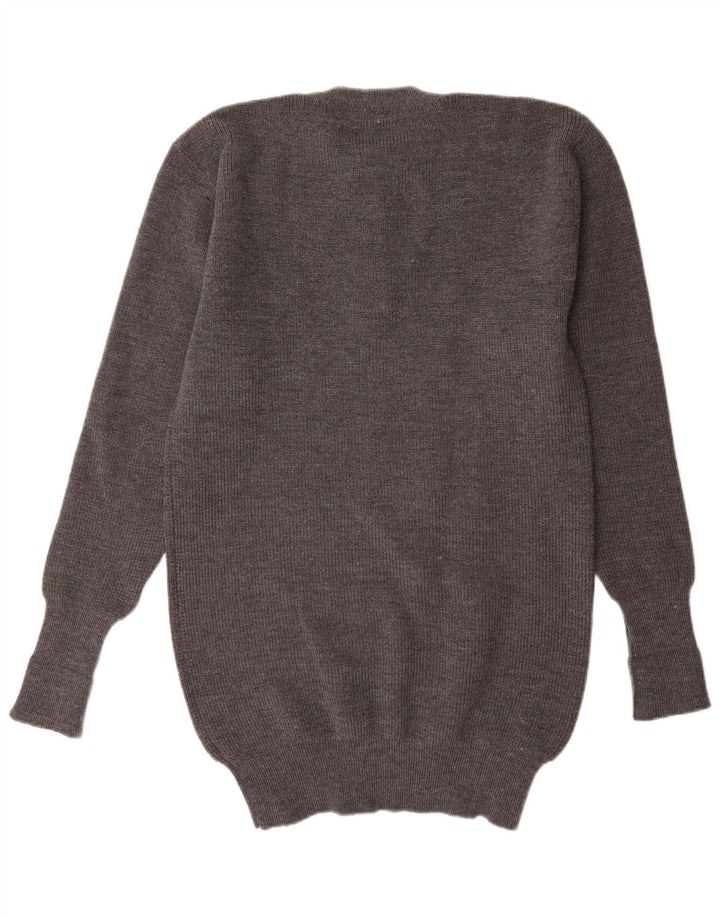 Vintage Mens Crew Neck Jumper Sweater IT 52 Large Grey
