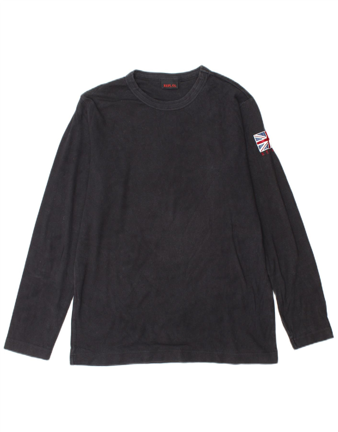REPLAY Mens Top Long Sleeve Medium Black