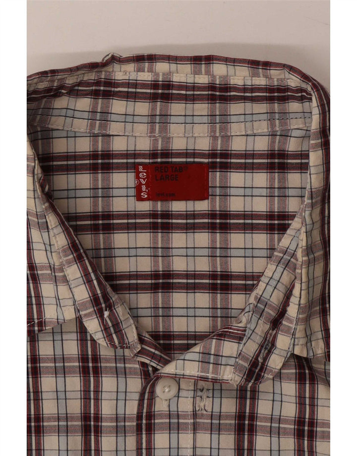 Levi's Mens Shirt Large Multicoloured Check Cotton