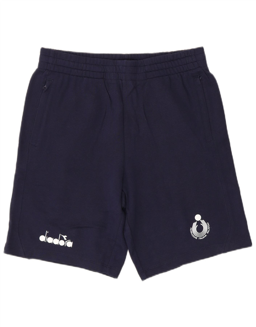 Diadora Mens Sport Shorts Medium Navy Blue Cotton