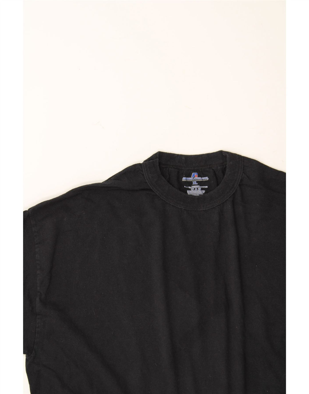 RUSSELL ATHLETIC Mens T-Shirt Top XL Black Cotton Vintage Russell Athletic and Second-Hand Russell Athletic from Messina Hembry 