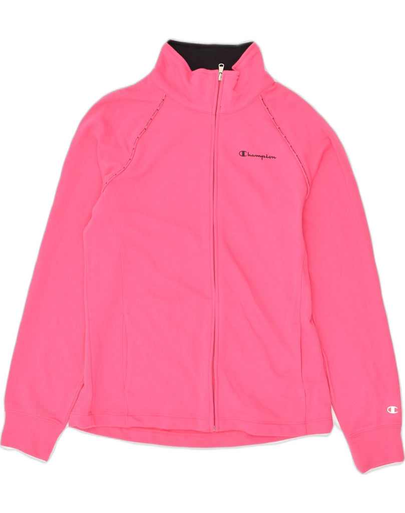 CHAMPION Womens Tracksuit Top Jacket UK 18 XL Pink Cotton | Vintage Champion | Thrift | Second-Hand Champion | Used Clothing | Messina Hembry 