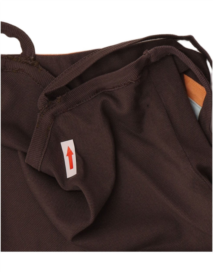 Lacoste Womens Sundress Size 38 Medium Brown Colourblock