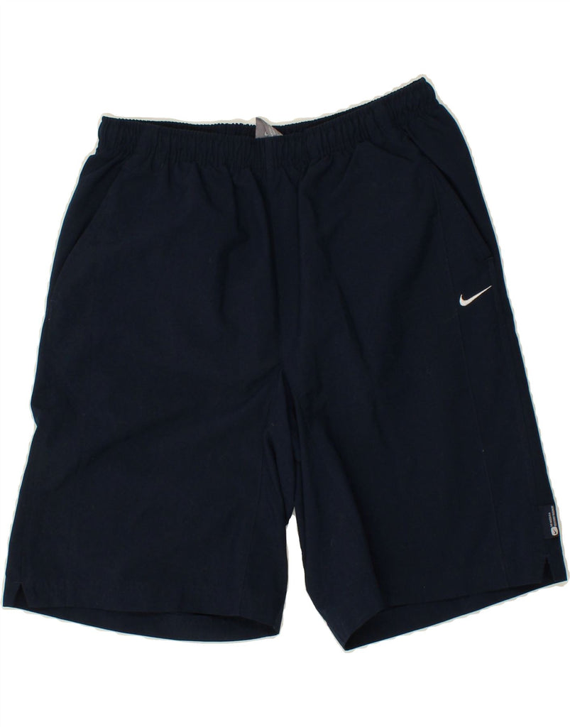 NIKE Boys Sport Shorts 13-14 Years XL Navy Blue Polyester Vintage Nike and Second-Hand Nike from Messina Hembry 