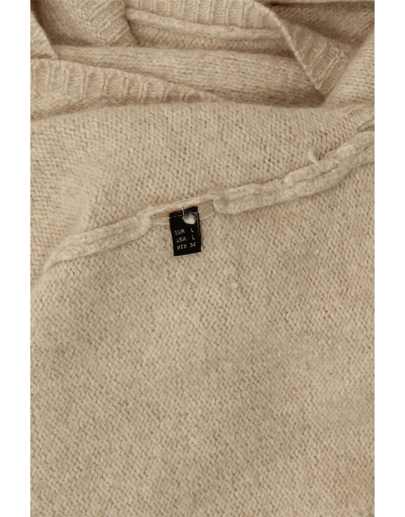 MASSIMO DUTTI Womens Cardigan Sweater UK 16 Large Beige Vintage Massimo Dutti and Second-Hand Massimo Dutti from Messina Hembry 