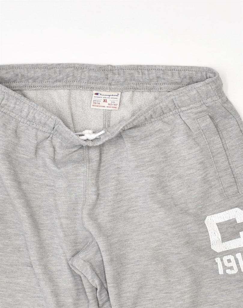 CHAMPION Boys Tracksuit Trousers Joggers 13-14 Years XL Grey Cotton | Vintage | Thrift | Second-Hand | Used Clothing | Messina Hembry 