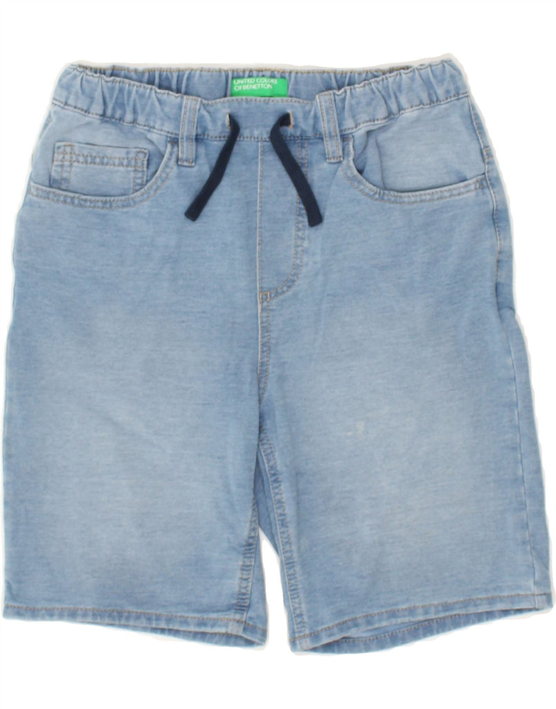 BENETTON Boys Denim Shorts 10-11 Years XL W25  Blue Cotton | Vintage Benetton | Thrift | Second-Hand Benetton | Used Clothing | Messina Hembry 