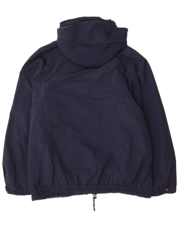 Schoffel Mens Gore-Tex Hooded Anorak Jacket IT 52 XL Navy Blue Polyester