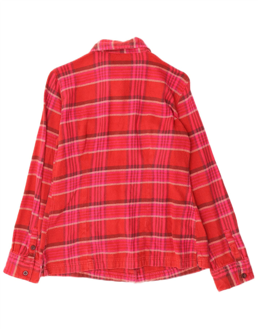 Patagonia Womens Flannel Shirt US 6 Medium Red Check Cotton
