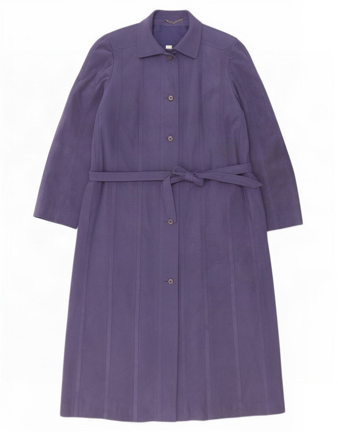 Cojana Womens Faux Suede Overcoat UK 12 Medium Purple Polyester