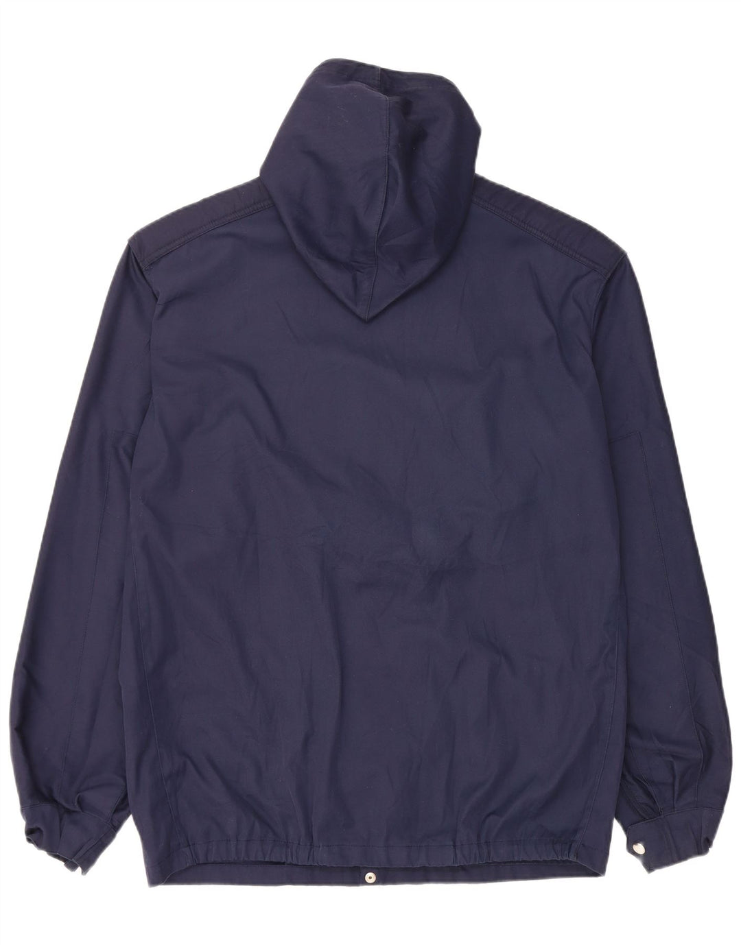 Vintage Mens Hooded Utility Jacket IT 54 2XL Navy Blue