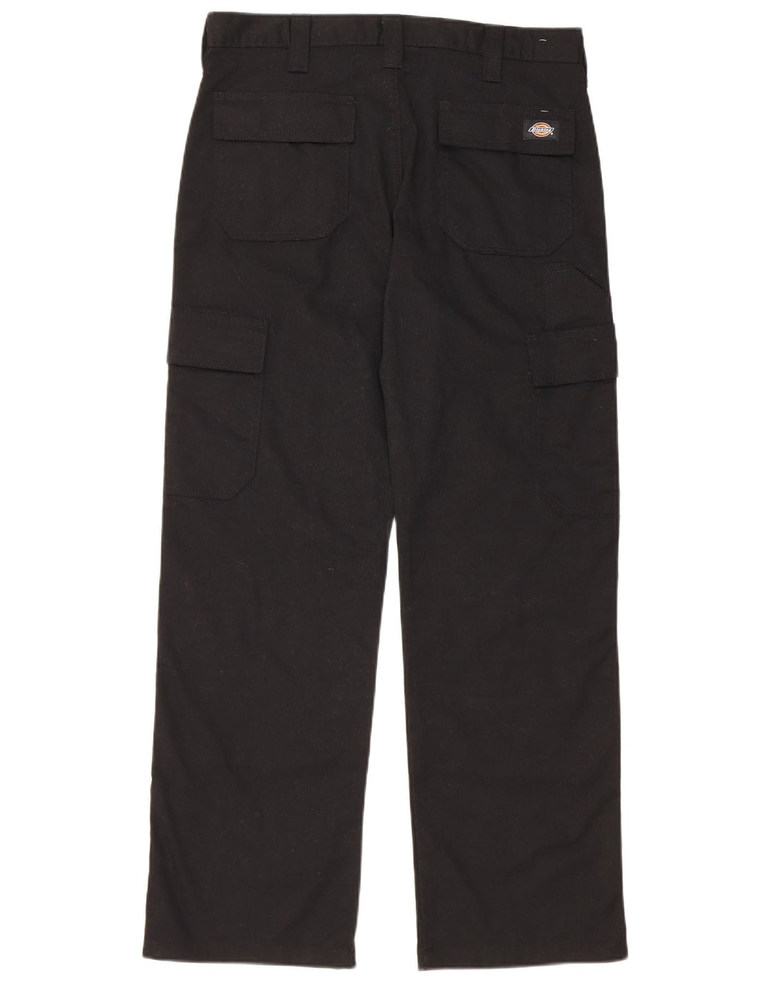 Dickies Mens Straight Cargo Trousers W32 L30 Black Polyester