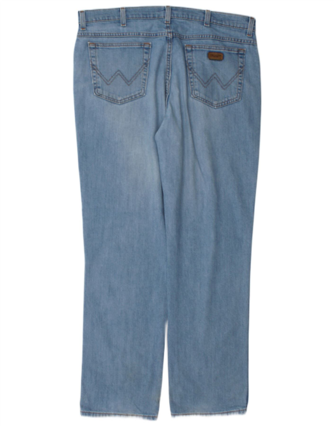 Wrangler Mens Texas Stretch Straight Jeans W38 L32 Blue Cotton