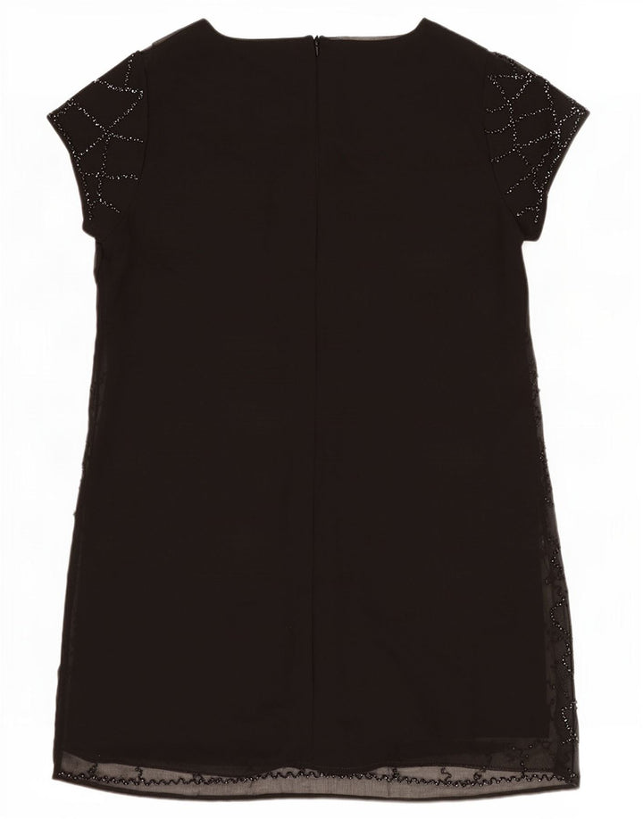 Lipsy Womens Shift Dress UK 18 XL Black Geometric Polyester