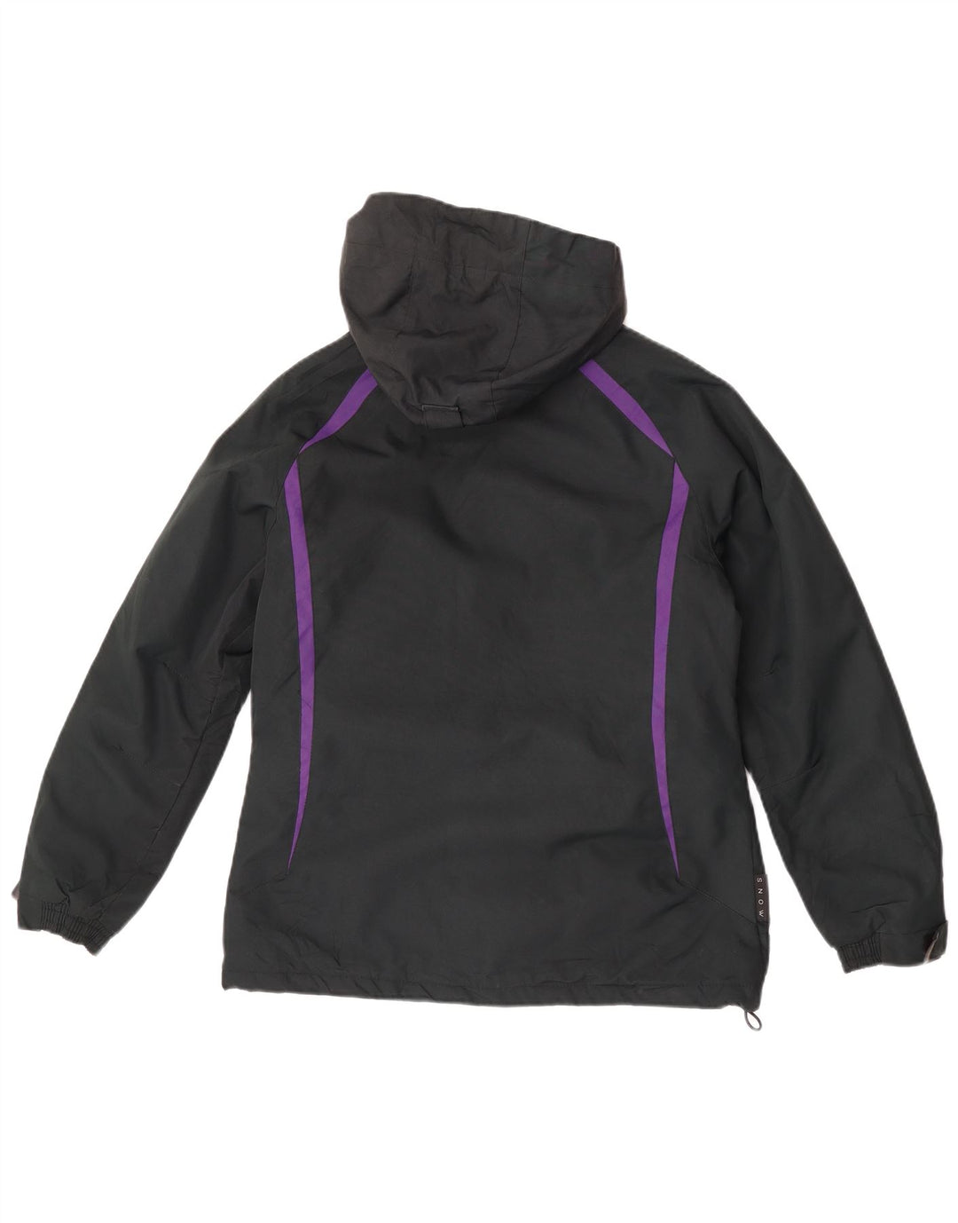 Mountain Warehouse Womens Hooded Windbreaker Jacket UK 8 Small Black