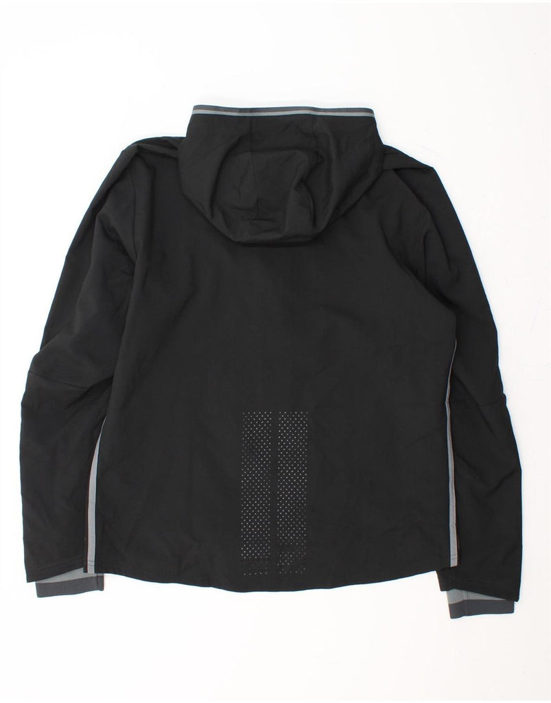 ADIDAS Mens Climacool Hooded Windbreaker Jacket UK 40 Large Black Vintage Adidas and Second-Hand Adidas from Messina Hembry 