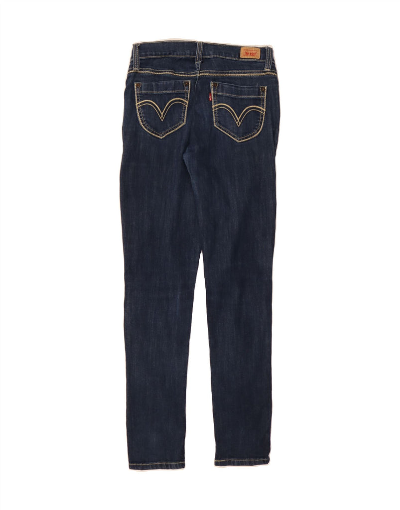 LEVI'S Womens Low Skinny Jeans US 6 Medium W28 L31 Navy Blue Cotton Vintage Levi's and Second-Hand Levi's from Messina Hembry 