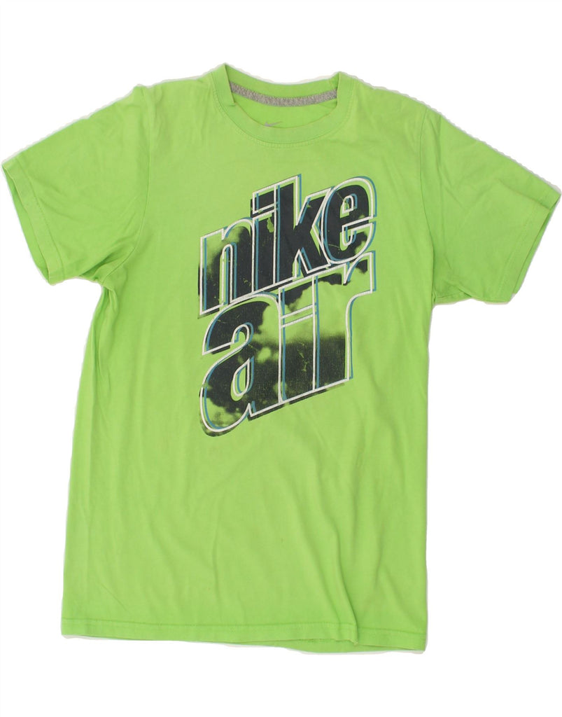 NIKE Boys Graphic T-Shirt Top 13-14 Years Large  Green Cotton | Vintage Nike | Thrift | Second-Hand Nike | Used Clothing | Messina Hembry 