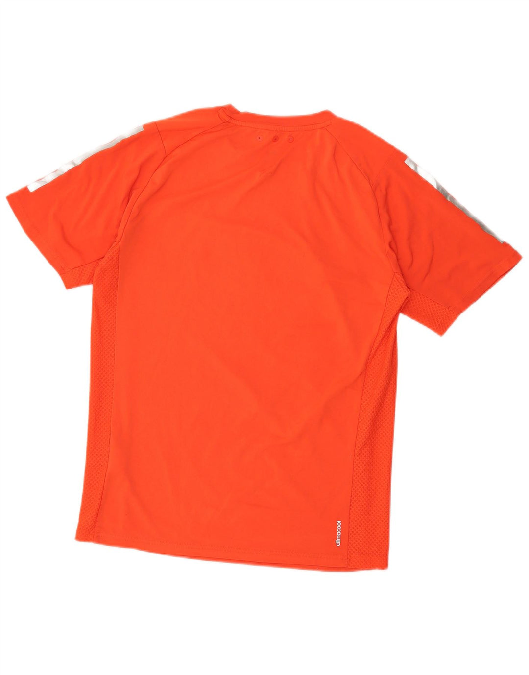 Adidas Mens Climacool Graphic T-Shirt Top Small Orange Polyester