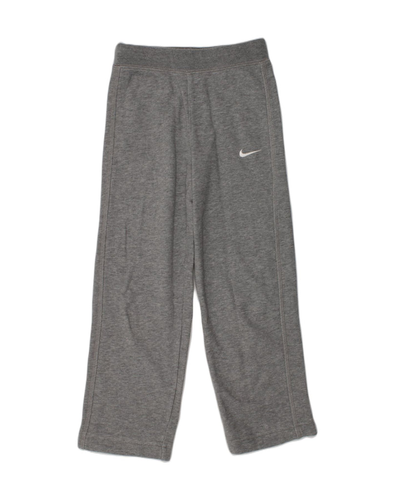 NIKE Girls Tracksuit Trousers 5-6 Years Medium Grey Cotton | Vintage Nike | Thrift | Second-Hand Nike | Used Clothing | Messina Hembry 