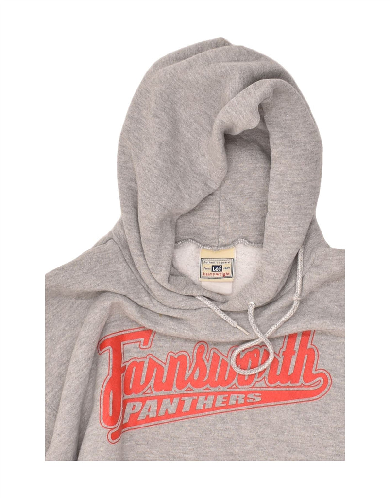 LEE Mens Panthers Graphic Hoodie Jumper Medium Grey | Vintage Lee | Thrift | Second-Hand Lee | Used Clothing | Messina Hembry 