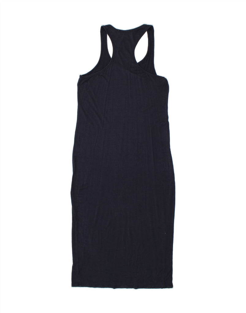 MICHAEL KORS Womens Sleeveless Maxi Dress UK 10 Small Navy Blue | Vintage Michael Kors | Thrift | Second-Hand Michael Kors | Used Clothing | Messina Hembry 