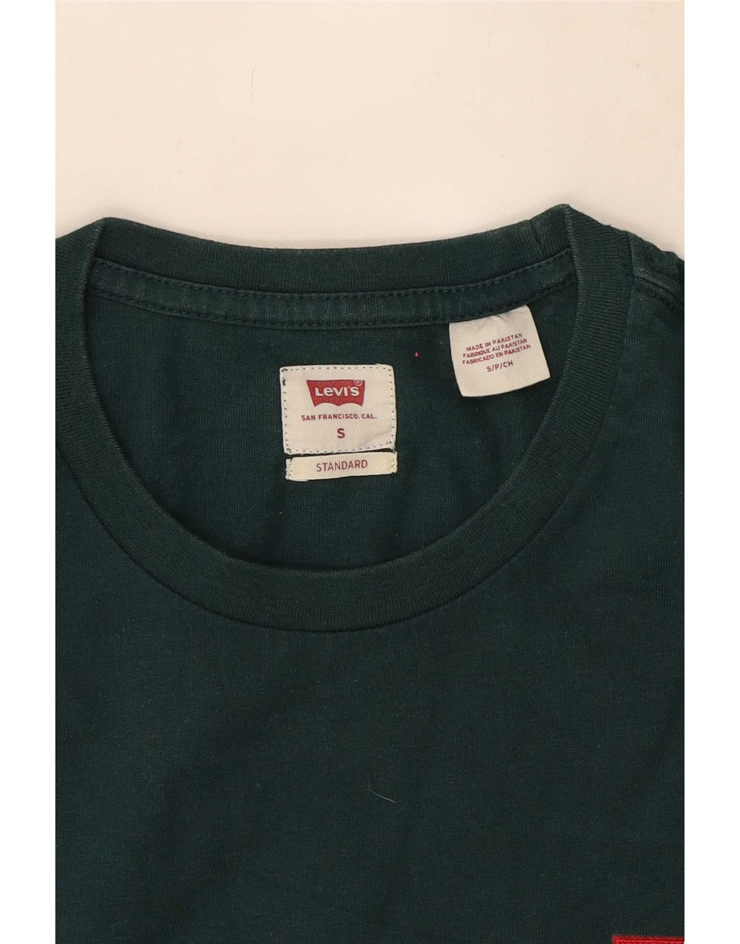 Levi's Mens Standard Fit T-Shirt Top Small Green
