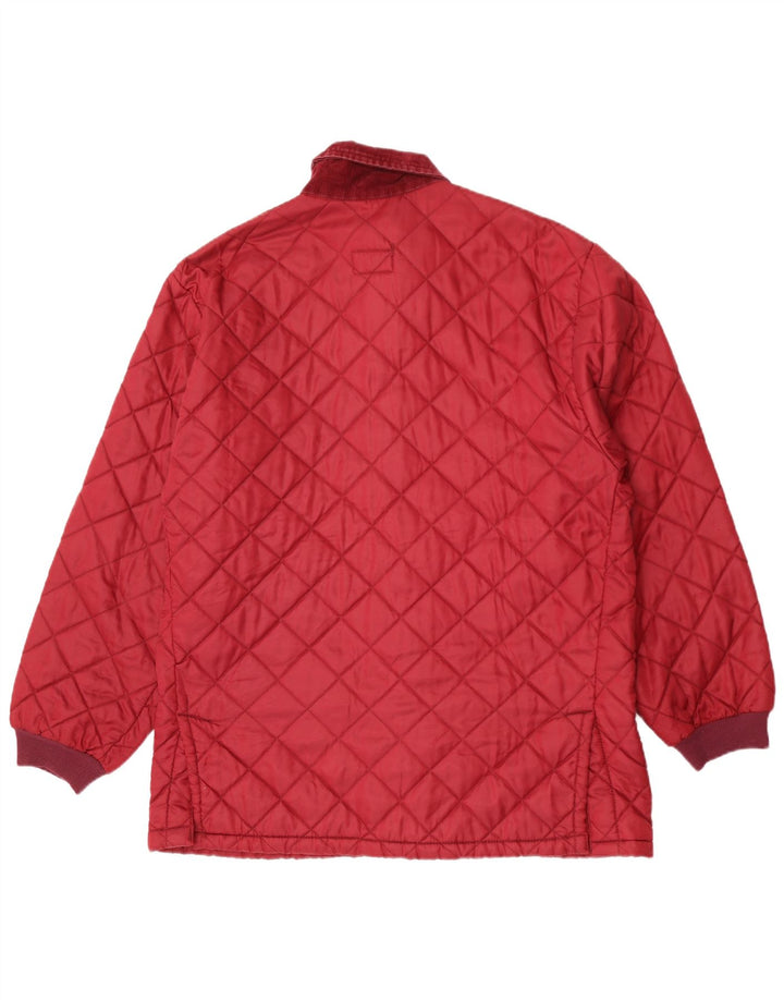 Rifle Mens Quilted Jacket UK 40 Large Red