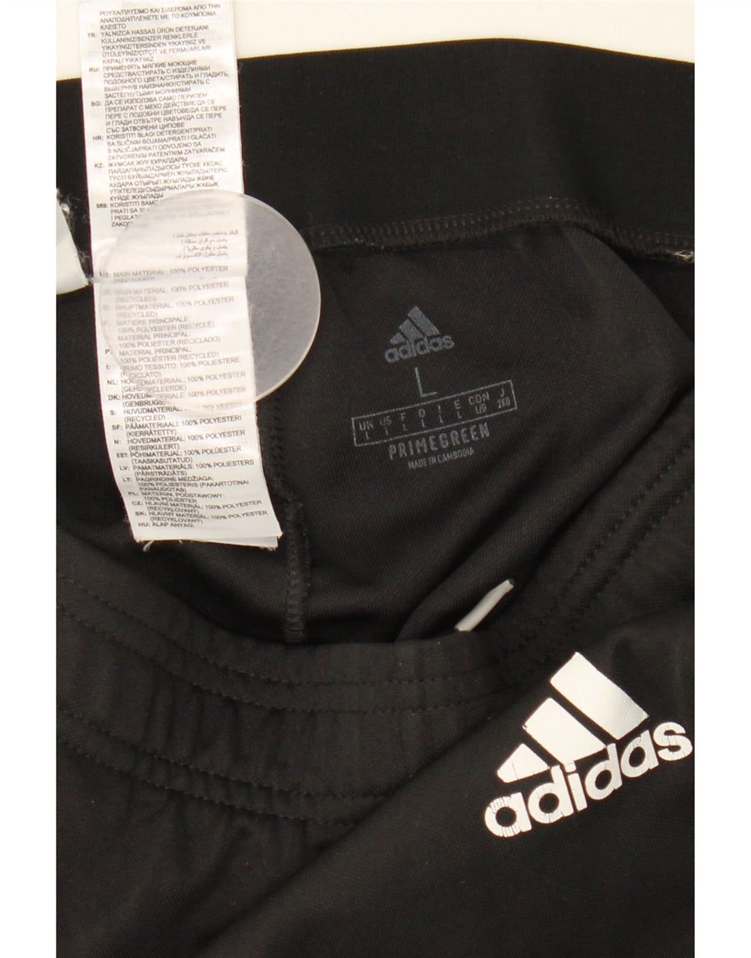 Adidas Mens Aeroready Tracksuit Trousers Large Black Polyester