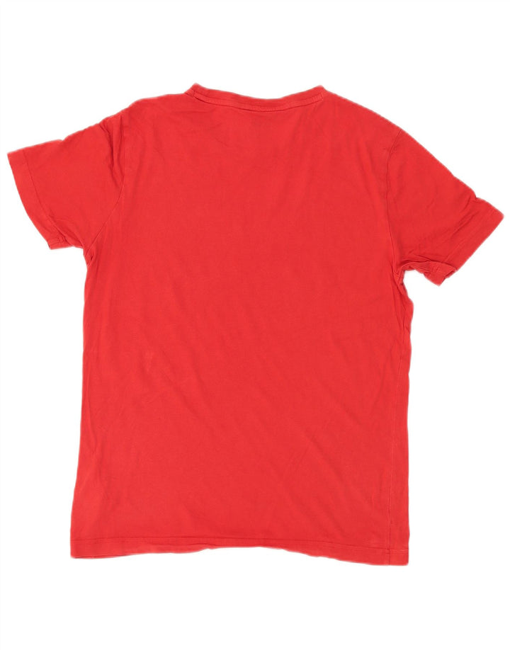 Puma Mens Graphic T-Shirt Top Small Red Cotton