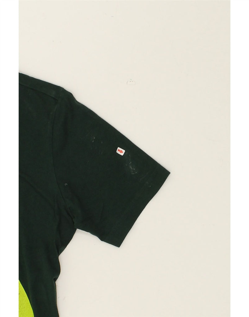 ADIDAS Womens Graphic T-Shirt Top UK 12 Medium Green | Vintage Adidas | Thrift | Second-Hand Adidas | Used Clothing | Messina Hembry 