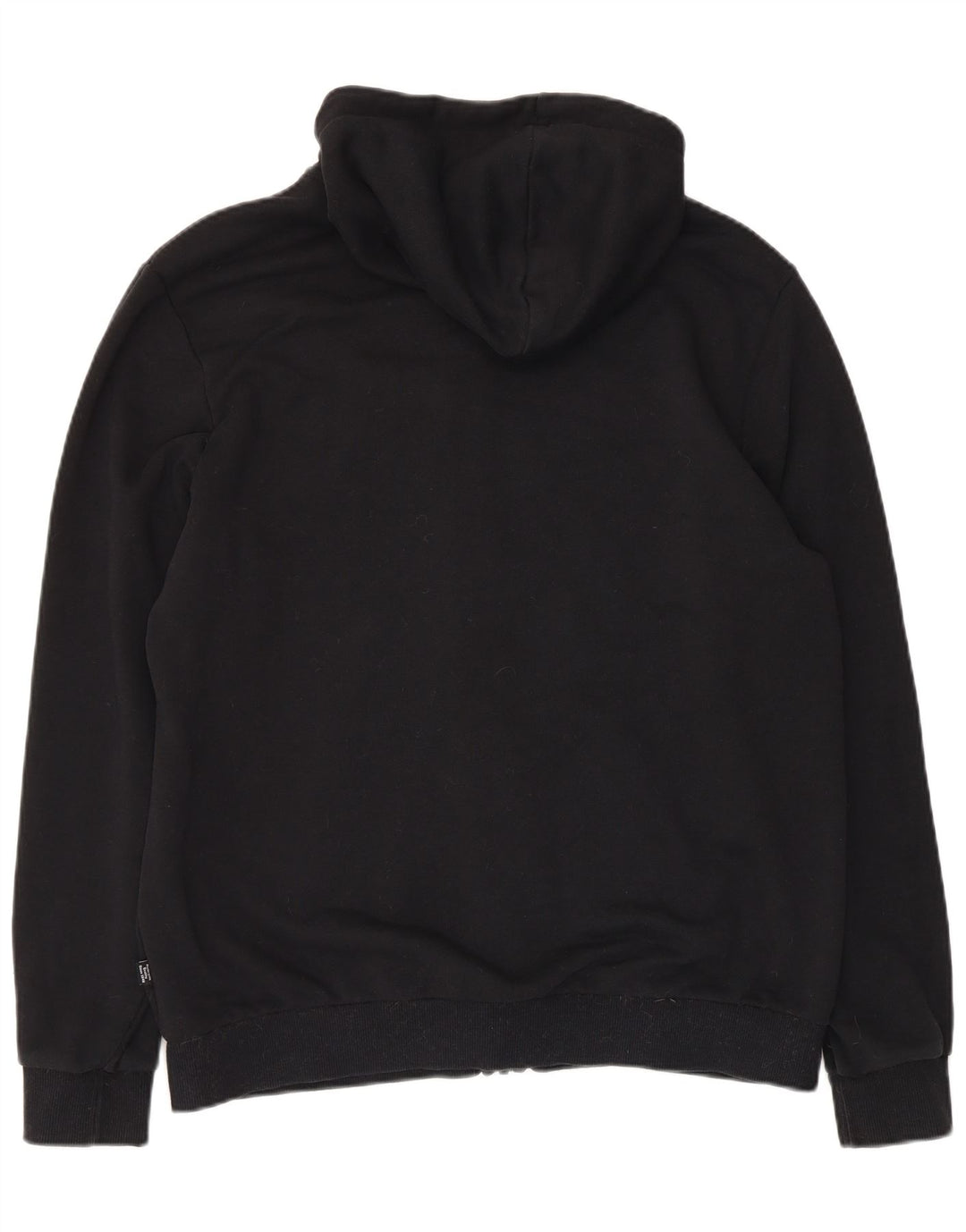 Puma Mens Graphic Zip Hoodie Sweater Large Black Cotton