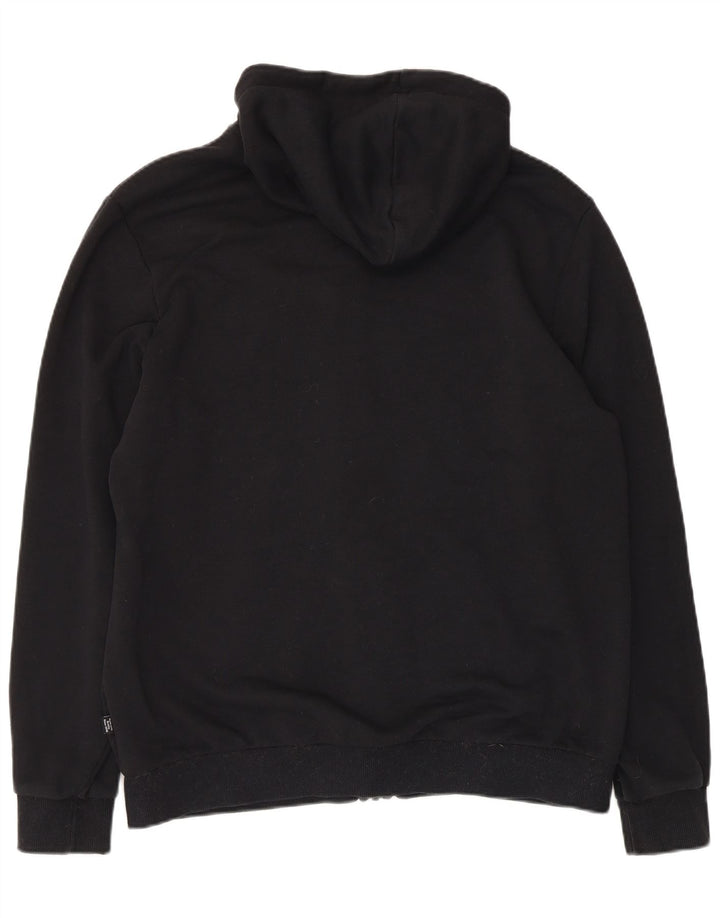 Puma Mens Graphic Zip Hoodie Sweater Large Black Cotton