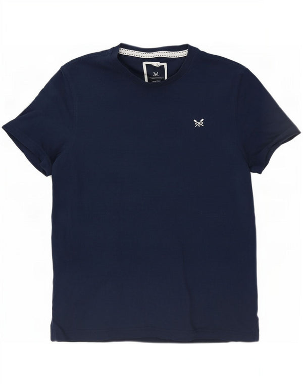 Crew Clothing Mens T-Shirt Top Small Navy Blue Cotton
