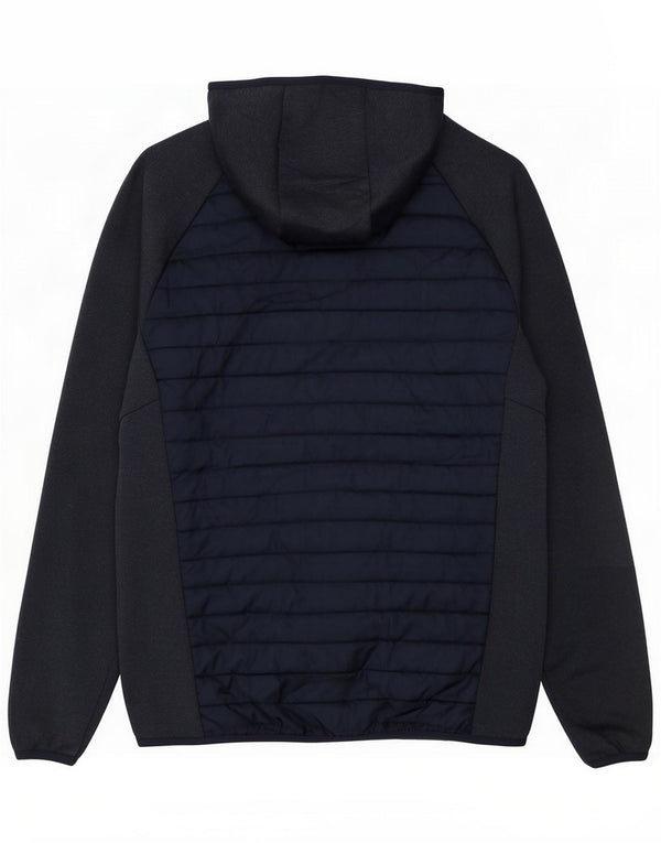 Jack & Jones Mens Hooded Padded Jacket UK 40 Large Navy Blue