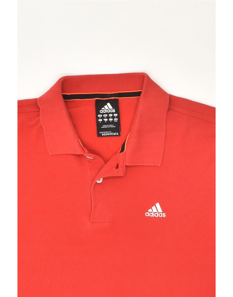 ADIDAS Mens Polo Shirt Medium Red Cotton | Vintage Adidas | Thrift | Second-Hand Adidas | Used Clothing | Messina Hembry 