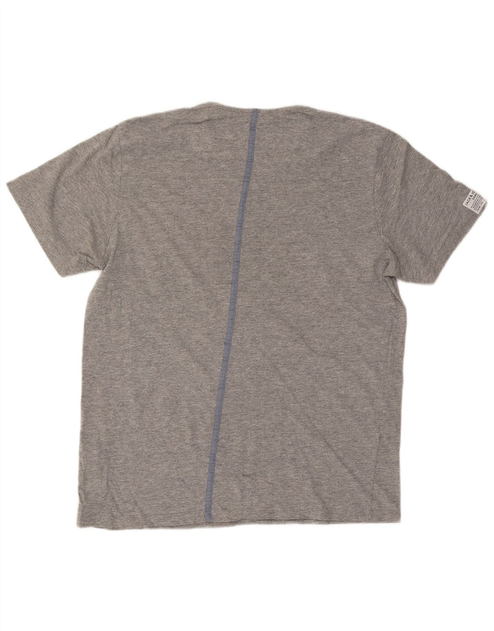 Jack & Jones Mens T-Shirt Top XL Grey Flecked