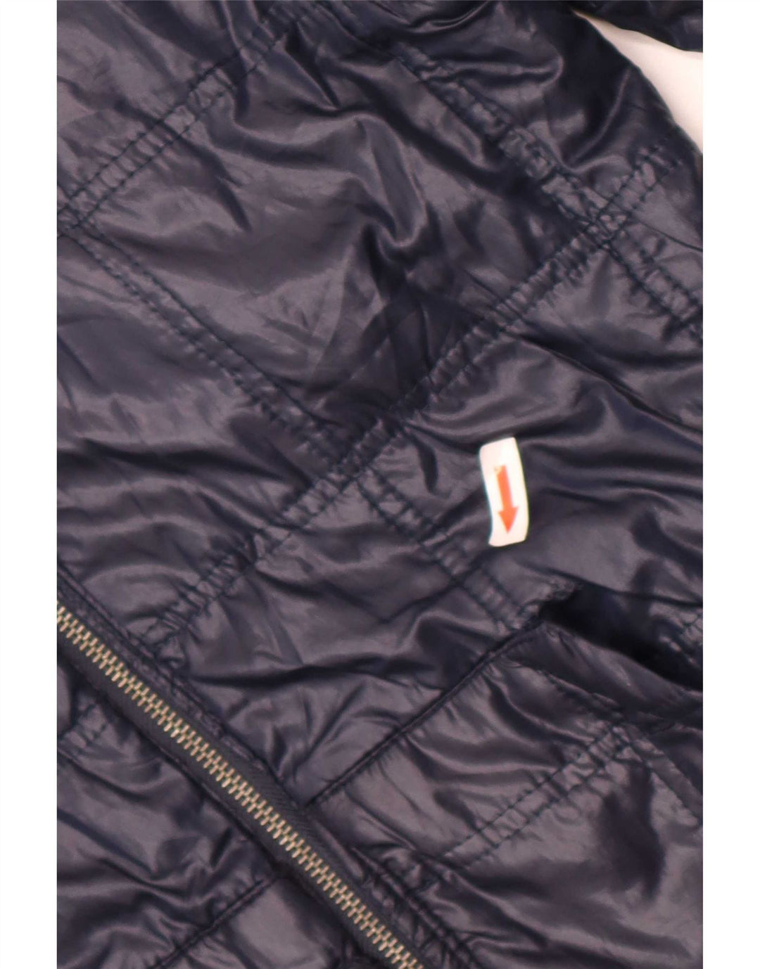 Zara Mens Hooded Bomber Jacket UK 36 Small Navy Blue